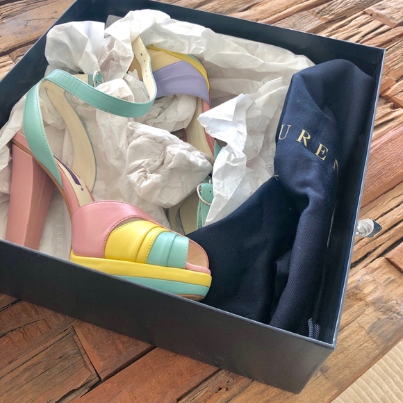 AElita multi nappa leather sandal size 38B - Picture 5 of 8